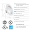 Feit Electric Feit Enhance Frost White 7.5 in. W Aluminum LED Dimmable Recessed Downlight 14.3 W, PK4 LEDR56HO6WYCA4 - alternate 3